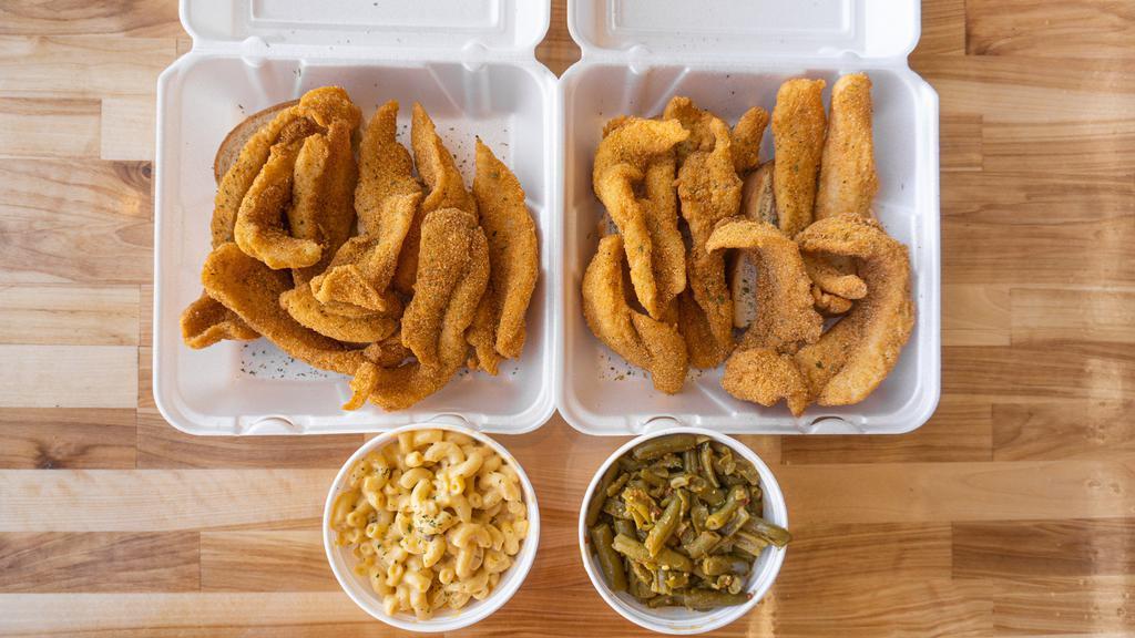 Family Dinner · 2 lbs of fish and two large sides.