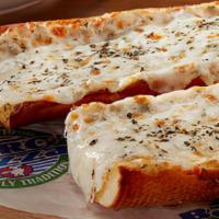 Garlic Bread With Cheese · Fresh bread baked with garlic, parmesan & mozzarella cheese.