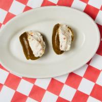 Stuffed Jalapeno'S (2) · Homemade Stuffed Jalapeno's with Cheddar, Chopped Bacon, Special Seasoning Blend and Cream C...