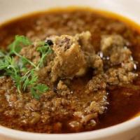 Lamb Keema Curry · 15 Oz Lamb Kheema (Minced Meat) Curry. Spicy and savory. Super Awesome curry.