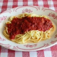 Spaghetti And Red Sauce · spaghetti noodles with red sauce