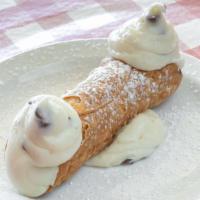Cannoli · Sweet ricotta filling with chocolate chips