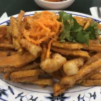 #9. Shrimp & Shredded Yam Deep-Fried Crispy Fritters · 