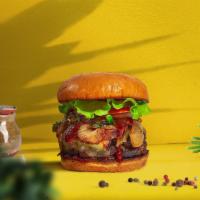 Get Smoked  · Seasoned Beyond meat patty topped with melted vegan cheese, barbecue sauce, lettuce, tomato,...