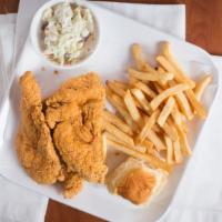 3 Pieces Chicken Tender Combo · Comes with a regular side, drink, and one biscuit.
Add your preparation choice and substitut...