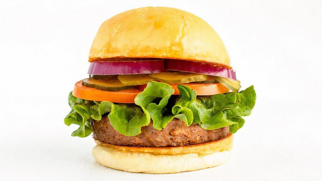 Beyond Burger · 720-1680 cal. Beyond Burger patty served on a fresh baked bun. (Allergens: wheat, soy, milk, egg).