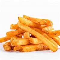 Battered Seasoned Skinny Fries · 410 cal.