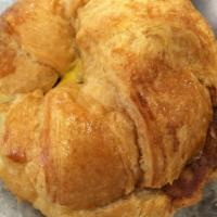 Ham With Egg & Cheese Croissant · 