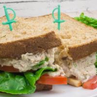  Tuna Salad Sandwich · Homemade tuna salad, mayonnaise, lettuce and tomato on a whole wheat bread