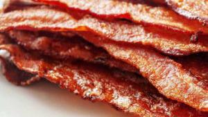 Bacon · (2) trips crispy thick sliced bacon