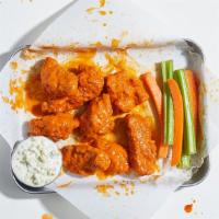 Boneless Chicken Wings (8) · 8 boneless wings with your choice of sauce. Served with blue cheese or ranch.