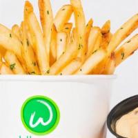 Truffle Fries · tossed with truffle oil and chopped parsley & served with truffle aioli dipping sauce