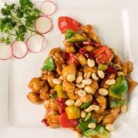 Kung Pao Chicken · Chicken breast, red and green bell pepper, spicy chili sauce.