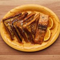 Salmon & Grits · Salmon (fried or grilled) southern-style grits & gravy texas toast