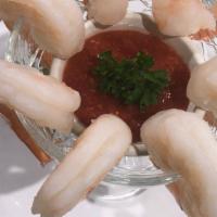 Shrimp Cocktail · Jumbo shrimp with a rich and flavorful cocktail sauce.