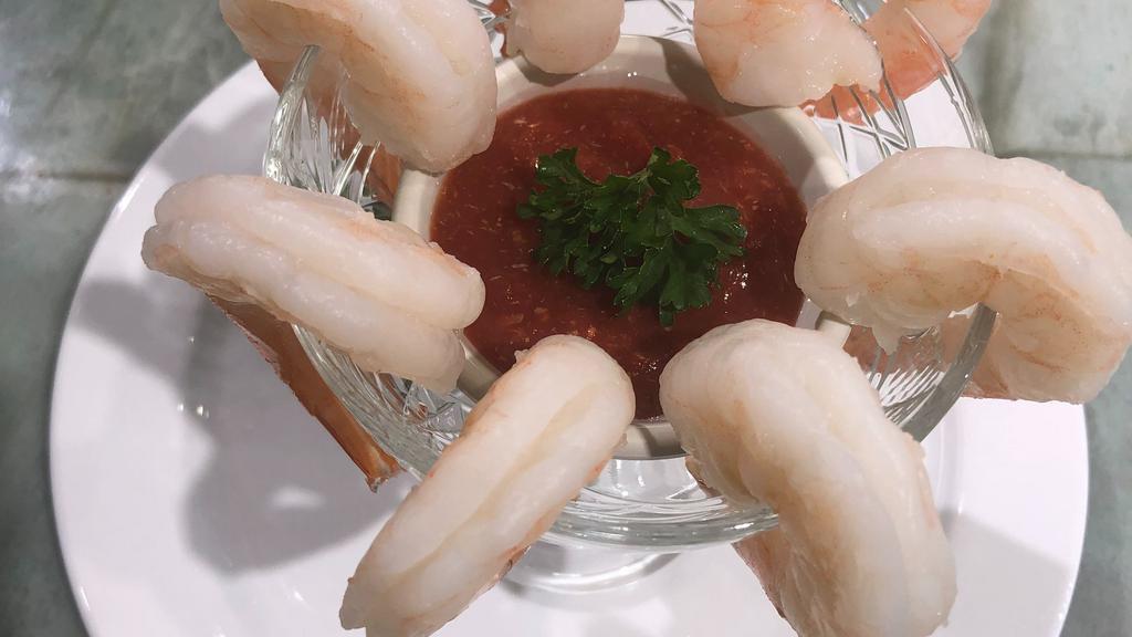 Shrimp Cocktail · Jumbo shrimp with a rich and flavorful cocktail sauce.