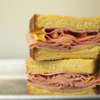 Clasico Sandwich · Tavern ham, swiss, mayonnaise & yellow mustard