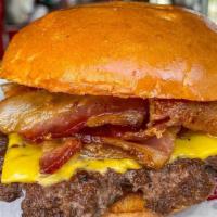 Bacon Cheeseburger · angus beef, american cheese, bacon, stormy sauce