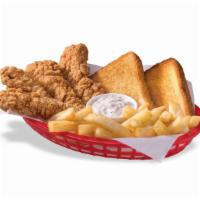 Chicken Strip Basket- 8 Pieces · A DQ® signature, 100% all-tenderloin white meat chicken strips are served with crispy fries,...