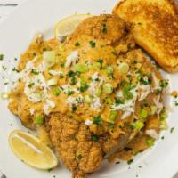 Bayou Classic Baked Potato  · Baked potato topped with our authentic crawfish sauce, crab meat, crawfish tails, shrimp, ca...