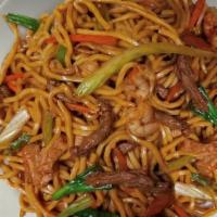 Chow Mein · With your choice from beef, chicken or pork. Served with steamed rice or fried rice. (Extra ...