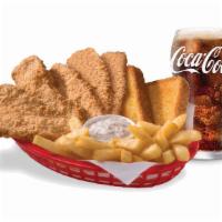 Steak Finger Country Basket® (6 Pieces) · DQ®s crunchy,6 piece golden Steak Finger Country Basket® is served with crispy fries, Texas ...