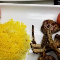 Entrée Lamb Chop Meal · Grilled seasoned lamb chop served with roasted tomato and one choice of basmati saffron rice...