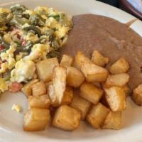 Nopal & Egg A La Mexicana Plate · Served with pico de gallo