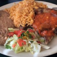 Pork Chop Plate · Served with salsa ranchera