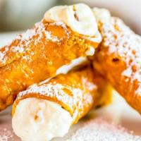 Italian Cannoli · An Italian handcrafted pastry shell filled with fresh Ricotta cheese and chocolate. 374 cal.