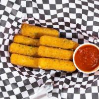 Mozzarella Sticks · Served with blends house-made marinara sauce.

Note: To receive your sauce, ensure to select...