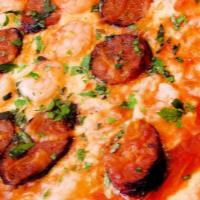 14 Inch Cajun Pizza · FREE TOPPINGS OF : Cajun Sausage • Cajun Shrimp • Cajun Chicken • Bell Pepper • Onions • Jal...