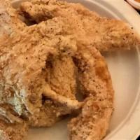 Chicken Tenders (6) · Herb marinated chicken breast dredged in our gluten-free flour mix and fried until golden. ...