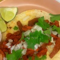 Taco (1) · Street Taco served on either Corn or Flour tortilla filled with your choice of favorite Prot...