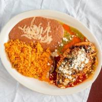 Pollo Mestizo · Grilled chicken breast cooed on Morita sauce tomatillo sauce, topped with nopalitos (cactus)...