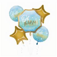 Bouquet Blue Baby Boy · Product Details
Brighten up your celebration with this Blue Oh Baby Baby Shower Balloon Bouq...