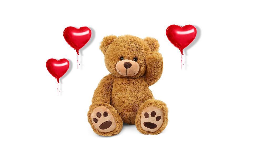 Teddy Bear - Brown · Give a hug turned into a Teddy Bear !!

The cute teddy bear measures 20 inches from head to toe (17 inches in a sitting position) and will have a beautiful bow. It is perfect for any occasion and add flowers, balloons and chocolates!