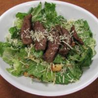 Caesar Sirloin Steak Salad · Romaine, Parmesan cheese, croutons & Caesar dressing