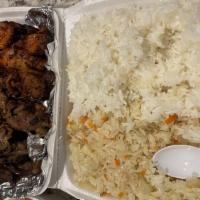 Cj'S Family Pack · Meant to serve 4 people. Your Choice of 4 Meats(#1~#5). Served with White/Fried Rice, Pickle...