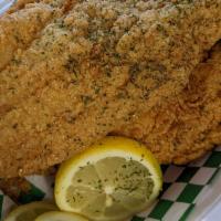 2Pc Catfish · Hand battered and deep fried.