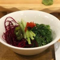 Seaweed Salad · Marinated seaweed in Japanese special sauce.