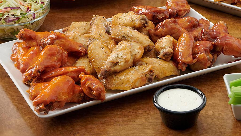 20 Wings · 20 Bone-In Wings tossed in your choice of sauce