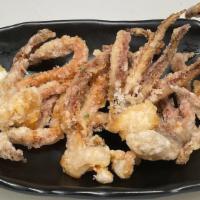 Ikageso · Deep fried squid legs with mayo.