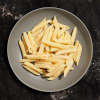 Byo Penne · Fresh penne pasta cooked with your choice of sauce, veggies, and meats, topped with black pe...