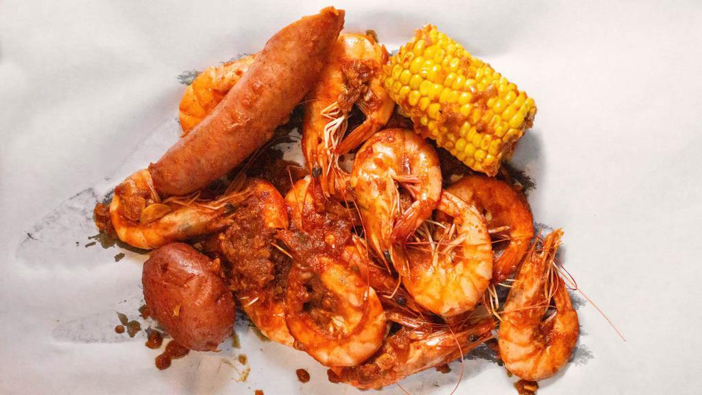 Shrimp (12 Ct) · Another item super popular on our menu! Succulent fresh shrimp expertly boiled to a pink perfection! Grab a few pounds and have it your way with one of our awesome sauces and your custom spice level! You’re definitely not going to leave disappointed!