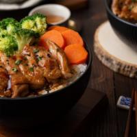 Grilled Chicken Rice Bowl · Rice bowl with juicy grilled chicken.