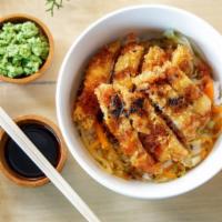 Chicken Katsu · A popular Japanese comfort food of breaded boneless chicken cutlets that is then pan-fried.