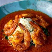 Camarones Al Mojo De Ajo · Our chef Alex recommends. Five jumbo shrimp sautéed in a garlic-lemon butter and Chile de Ar...