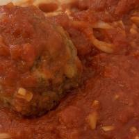 Spaghetti & Meatballs · Imported spaghetti, marinara, house meatballs