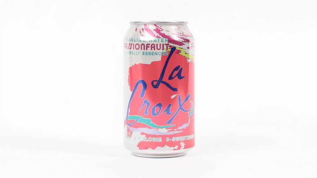 La Croix Passionfruit · 12 oz can of La Croix's natural passionfruit flavored sparkling water.